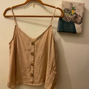 TIMING: Beige blouse